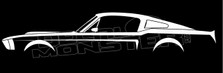Ford Mustang 1967, 1968 Shelby Classic Silhouette Decal Sticker