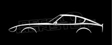 Datsun 240z (nissan s30) Classic Sports Car Silhouette Decal Sticker
