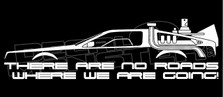 BTTF - There Are No Roads Where We Are Going To Decal Sticker