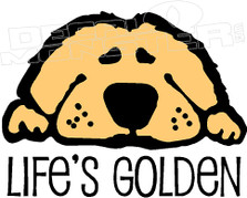 Life's Golden Doodle Dog 1 Decal Sticker 