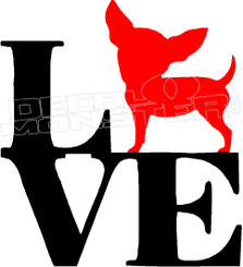 Chihuahua Love Decal Sticker