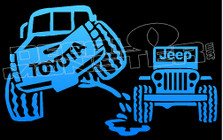  Toyota Pisses On Jeep Decal Sticker
