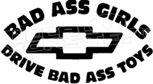 Chevy Bad Ass Girls Decal Sticker