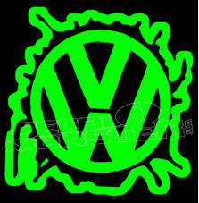 Volkswagen Wall Smash 1 Decal Sticker 