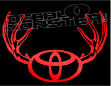 Toyota Antlers TRD 3 Decal Sticker