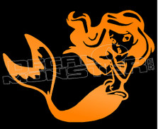Aerial Mermaid Silhouette 3 Decal Sticker