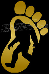  Bigfoot Silhouette 4 Decal Sticker 