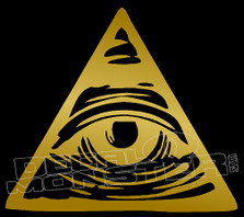 Illuminati Eye 4 Decal Sticker