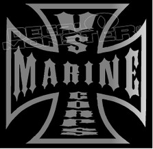 US Marine Corps Iron Cross Decal Sticker