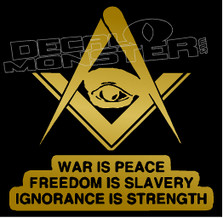 Orwell Freemason Decal Sticker