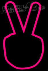 Peace Sign Silhouette 1 Decal Sticker