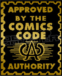 Comics Code Authority Approved Decal Sticker 