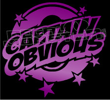 Captain Obvious Funny Decal Sticker 