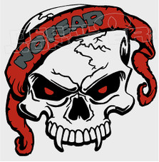 No Fear Skull 16 Decal Sticker 