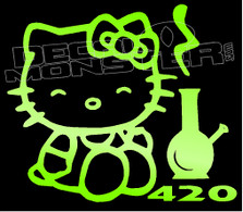 Hello Kitty 420 Bong Decal Sticker