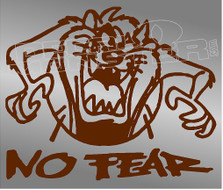 Tasmanian Devil Taz No Fear 12 Decal Sticker