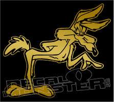Wile e Coyote Point Silhouette 4 Decal Sticker