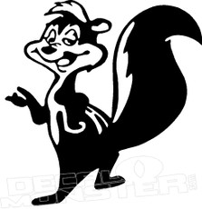 Pepe Le Pew Silhouette 1 Decal Sticker
