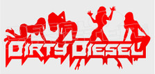Dirty Diesel Hot Girls 12 Decal Sticker