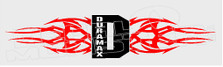 Duramax Diesel Tribal Flames 1 Decal Sticker