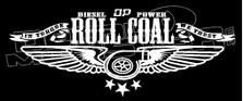 Diesel Trucks Roll Coal Turbo Wings Decal Sticker