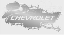 Chevrolet Cowboy Barb Wire Spurs Edition 2 Decal Sticker
