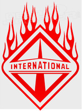 International Trucks Logo Flames 1 Decal Sticker - DecalMonster.com