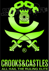 Crooks and Castles 1 Decal Sticker