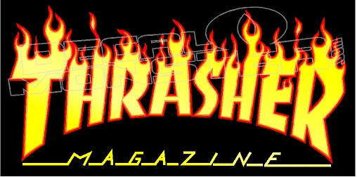 Thrasher Magazine Logo 1 Decal Sticker 