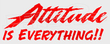 Attitude is Everything Decal Sticker