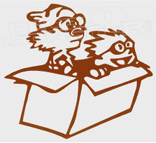 Calvin and Hobbes Boxspeed Silhouette 12 Decal Sticker