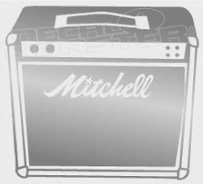 Mitchell Amp Speakers Music Decal Sticker