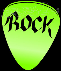 Rock Guitar Pick Decal Sticker