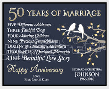 50 Years of Marriage Oath Decal Sticker