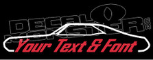 Custom YOUR TEXT 1968 Buick Riviera Decal Sticker