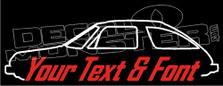 Custom YOUR TEXT AMC Pacer (1975-1980) Classic Decal Sticker