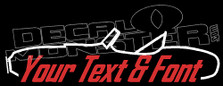 Custom YOUR TEXT Shelby AX Cobra Roadster Decal Sticker