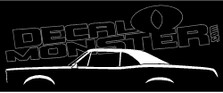 1967 Pontiac GTO Classic Decal Sticker