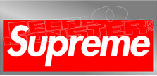 Supreme Box Style Logo Decal Sticker 