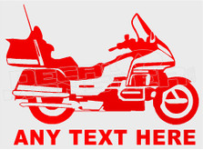 Goldwing Your Text Motorcycle Decal Sticker