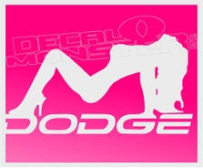 Dodge Babe Decal Sticker
