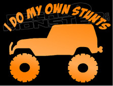 Jeep I Do My Own Stunts Decal Sticker