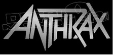 Anthrax Band Silhouette 1 Decal Sticker