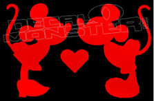 Mickey and Minnie Mouse Disney Love Decal Sticker