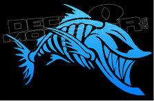 Tribal Skeleton Fish Decal Sticker