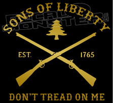 Sons of Liberty Don't Tread on Me Decal Sticker