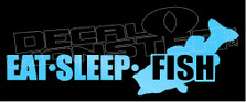 Eat Sleep Fish Silhouette 11 Decal Sticker