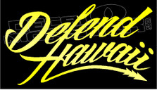 Defend Hawaii 1 Decal Sticker