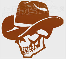 Cowboy Skull Decal Sticker