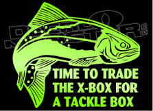 Fishing Joke XBOX For Tackle Box Decal Sticker